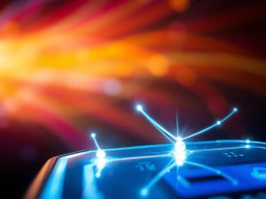 Inovații tehnologice, viitor digital, orizont luminos, conexiuni globale